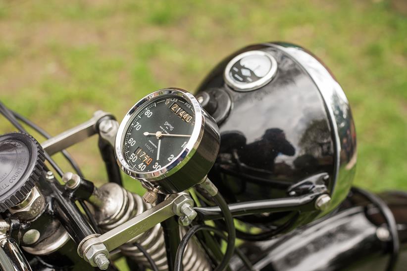 Allen Millyard's Velocette V-twin clock