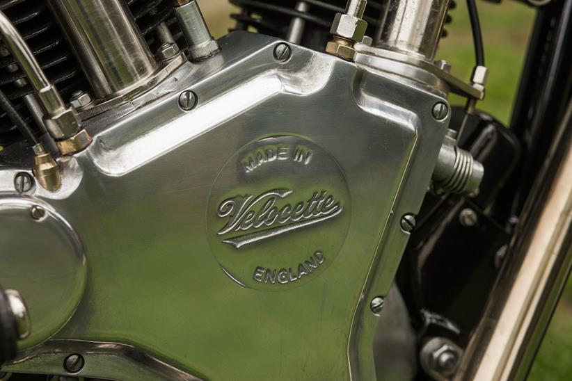 Allen Millyard's Velocette V-twin engine casing