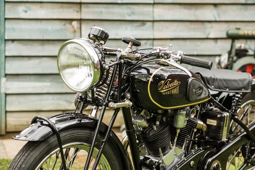 Allen Millyard's Velocette V-twin headlight