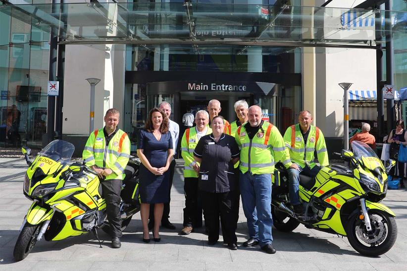 The blood biking group have had their contract reinstated