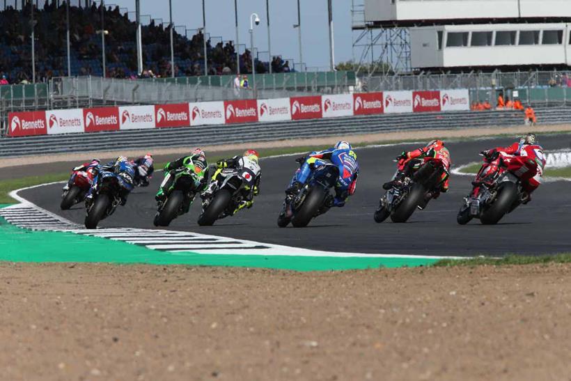 British Superbike action at Silverstone