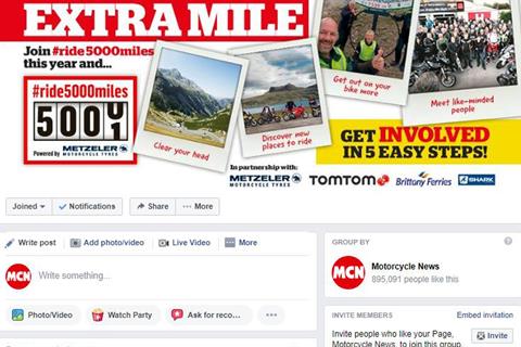 MCN's #ride5000miles group reaches 10k members!