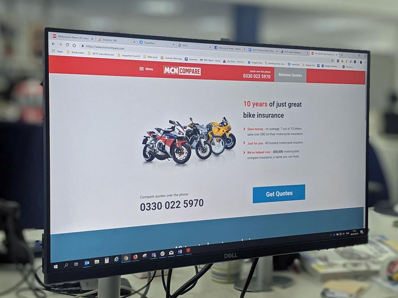 I used MCN Compare for my insurance quotes when I was learning to ride a motorbike