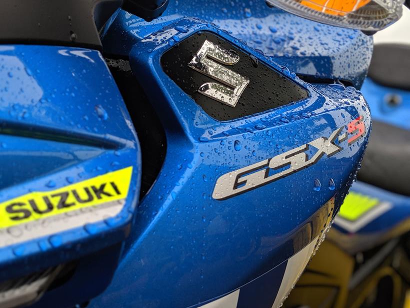 My Suzuki GSX-S125 isn't always wet - honest! But sometimes it felt like it when I was learning to ride a motorbike.