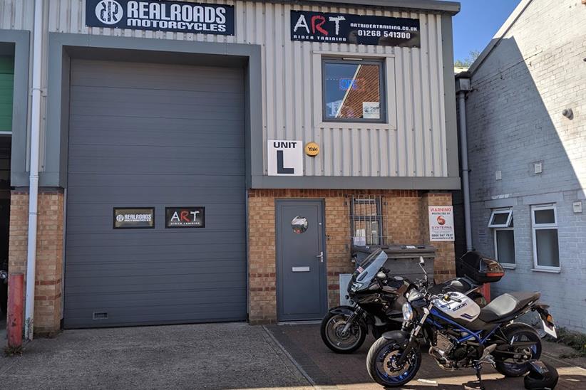 The Suzuki SV650 outside ART Rider Training in Basildon, Essex