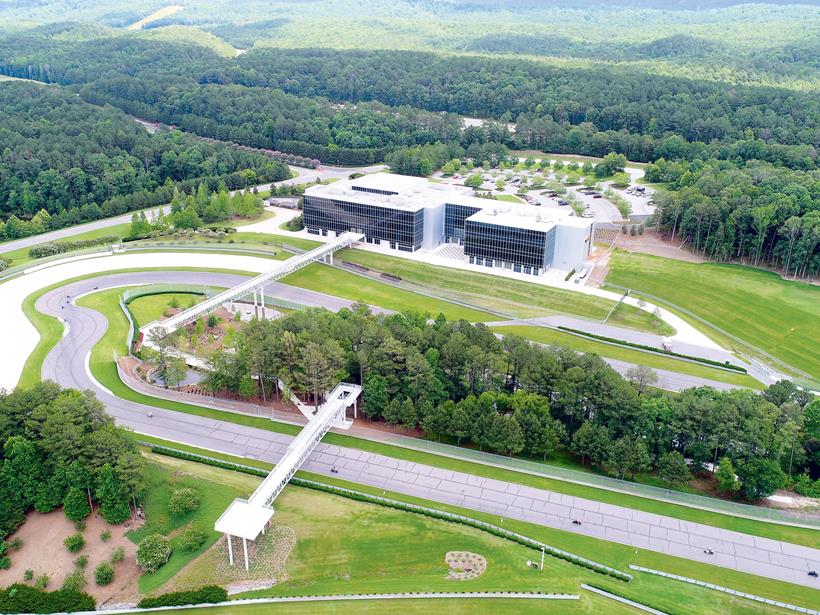 The circuit at Barber Vintage Motorsport Museum