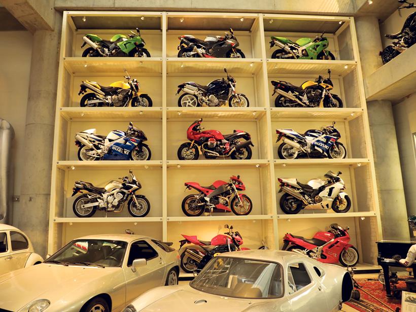 Bikes stored like matchbox toys