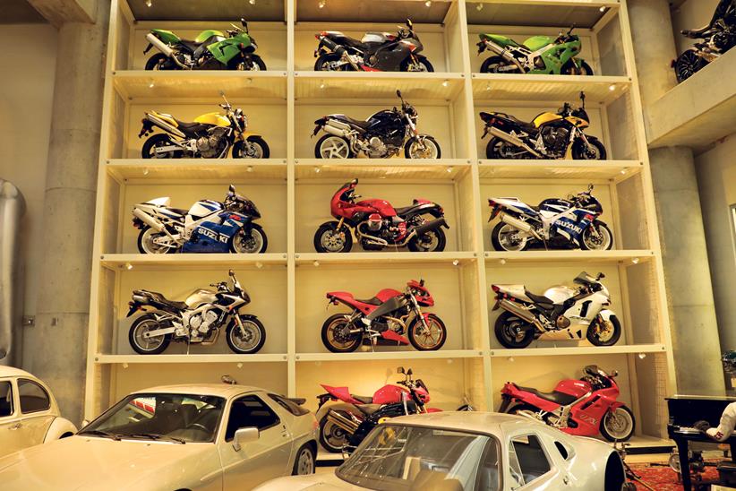 Bikes stored like matchbox toys