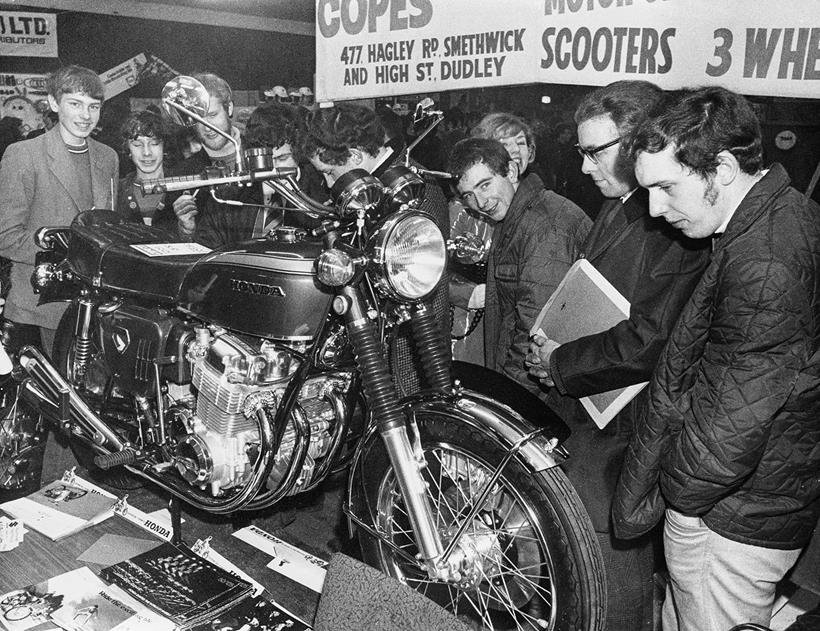 Honda CB750 on display in the Midlands