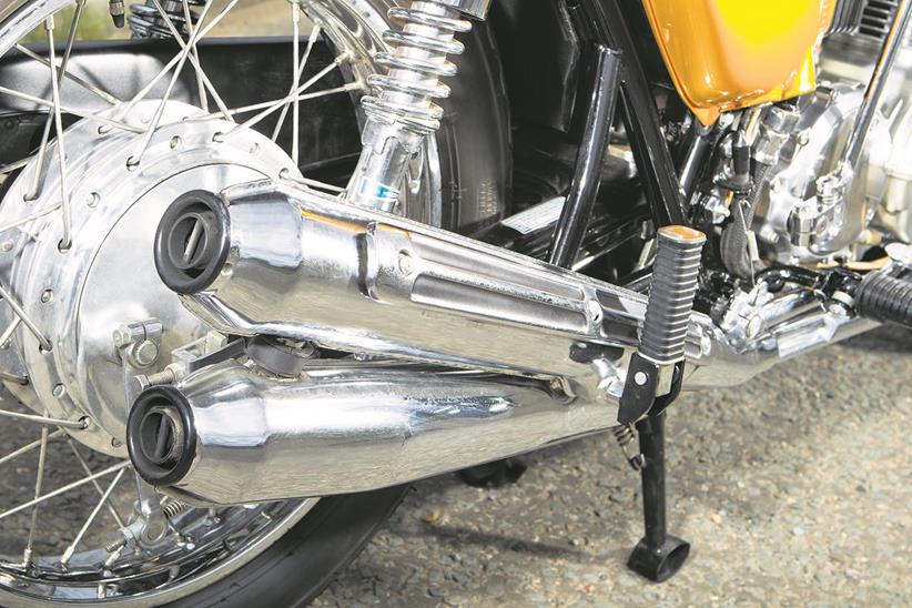 Honda CB750 exhaust