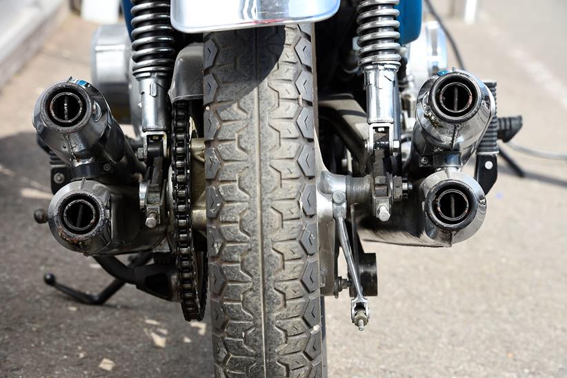 Honda CB750 exhaust pipes