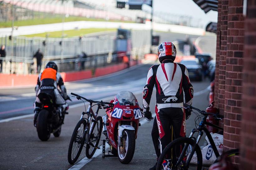 Pit lane at Brands Hatch