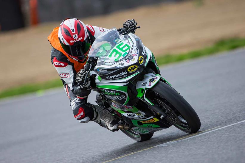 In action on the Kawasaki Ninja 400