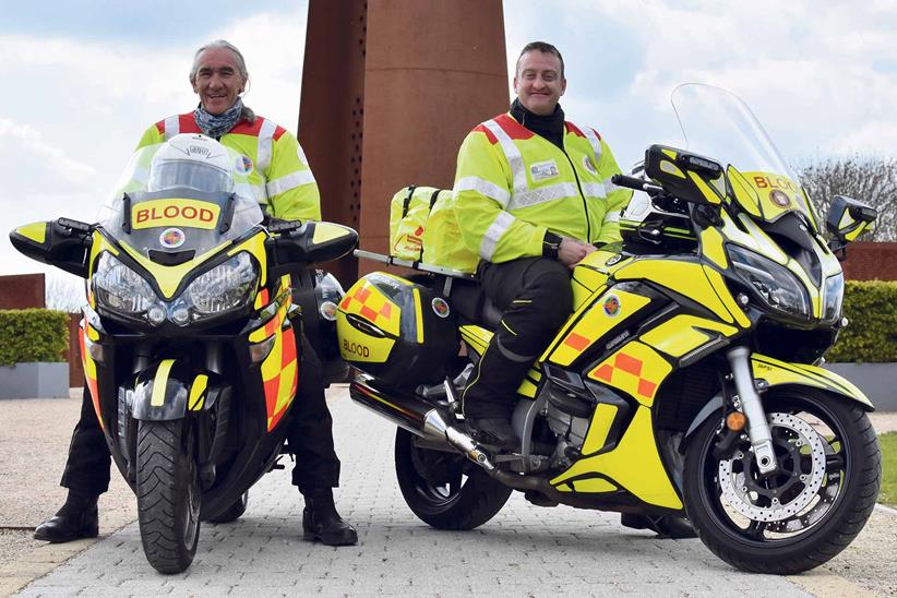 Local Blood Bikers show their support