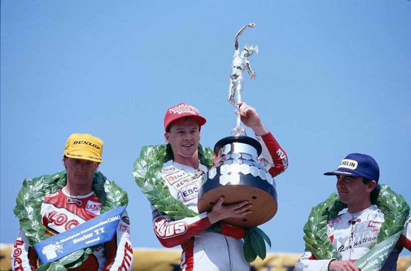 1992 Senior TT podium