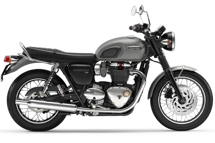 Triumph Bonneville T120 in Silver Ice