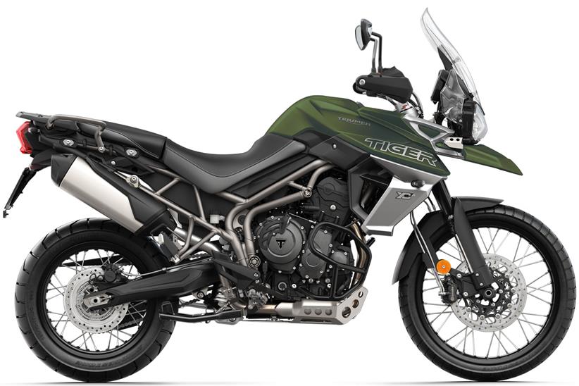 Triumph Tiger T800 XCA in Matt Khaki