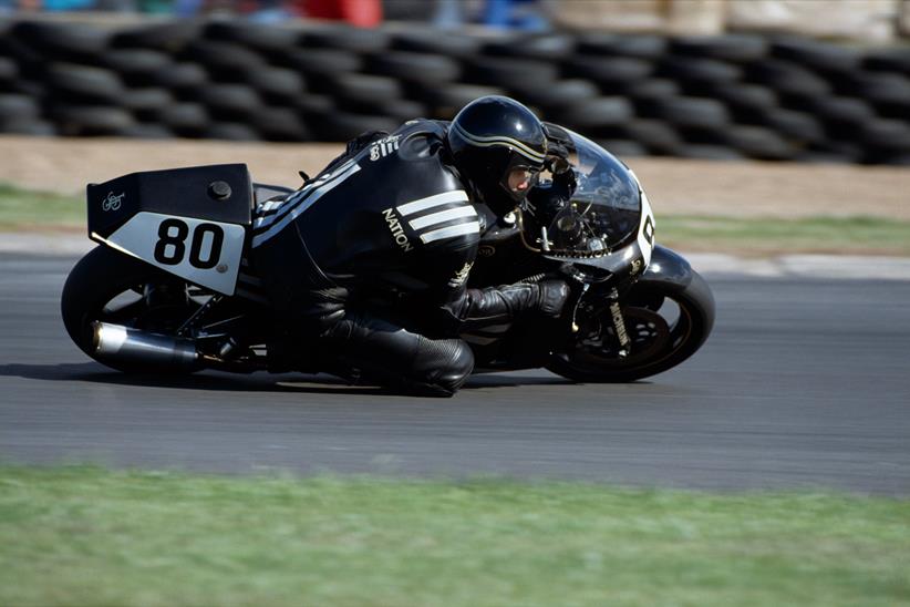 Trevor Nation on track with JPS Norton