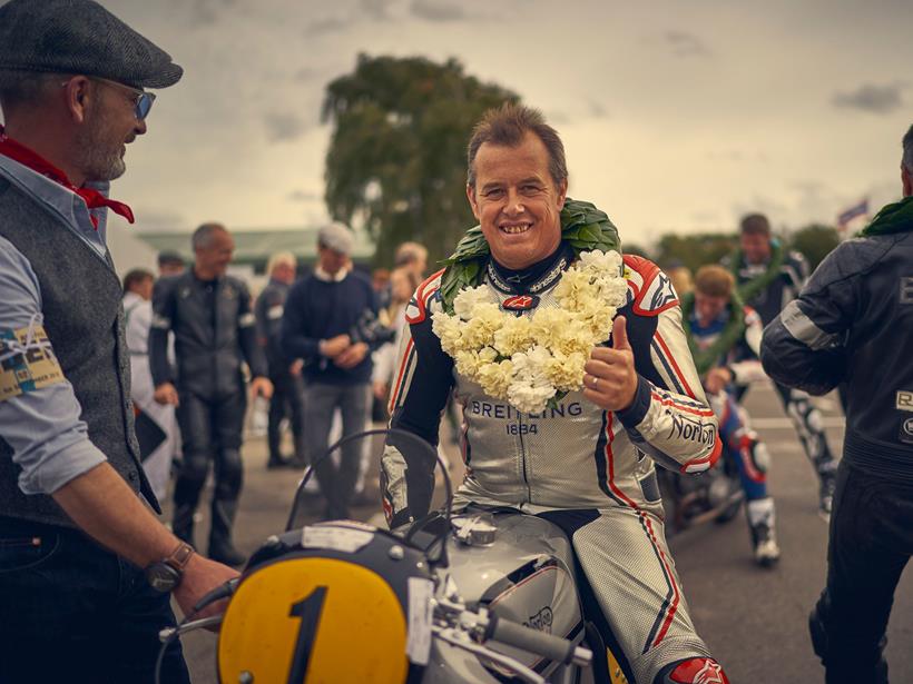 John McGuinness at the Goodwood Revival, picture credit: Nigel Harniman/Goodwood