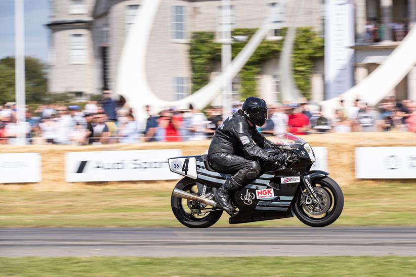 Rotary Norton race bike at the Festival of Speed