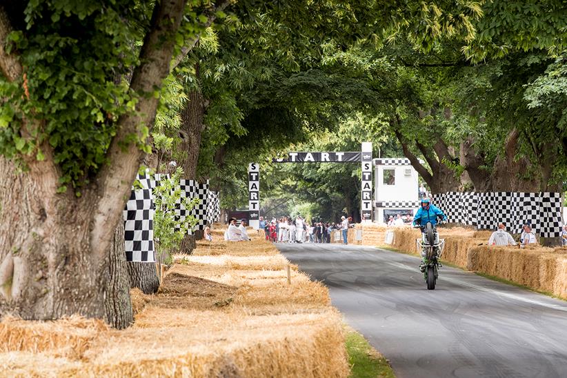 Goodwood Festival of Speed wheelie