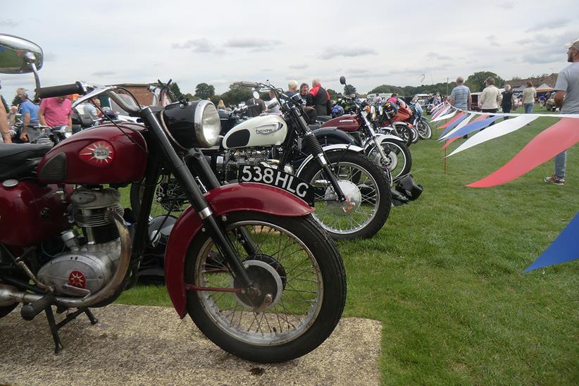 Classic bikes at Ripon Racecourse