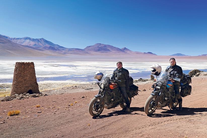  The 13,000-mile trip took them across the Bolivian salt flats