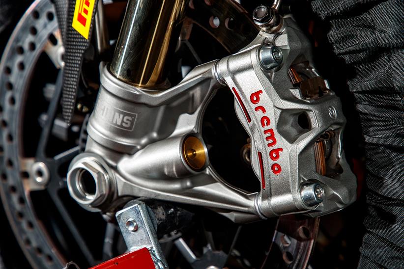 Brembo calipers feature on the Ducati Panigale V4 SP2