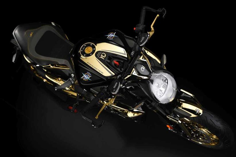 MV Agusta Dragster RC Shining Gold from above