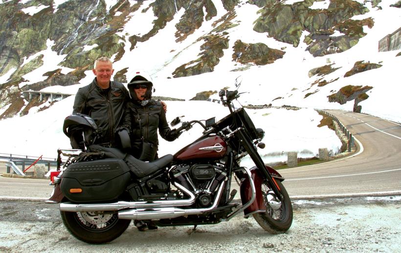 Touring on a Harley-Davidson