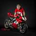 Carl Fogarty with the Panigale V4 25° Anniversario 916