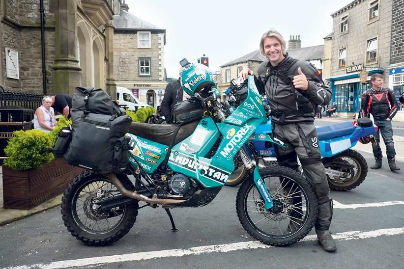 Lyndon Poskitt with his KTM KTM 690 Rally bike