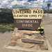 Loveland Pass sign