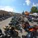 Main street throbs the sound of Harley-Davidson motors