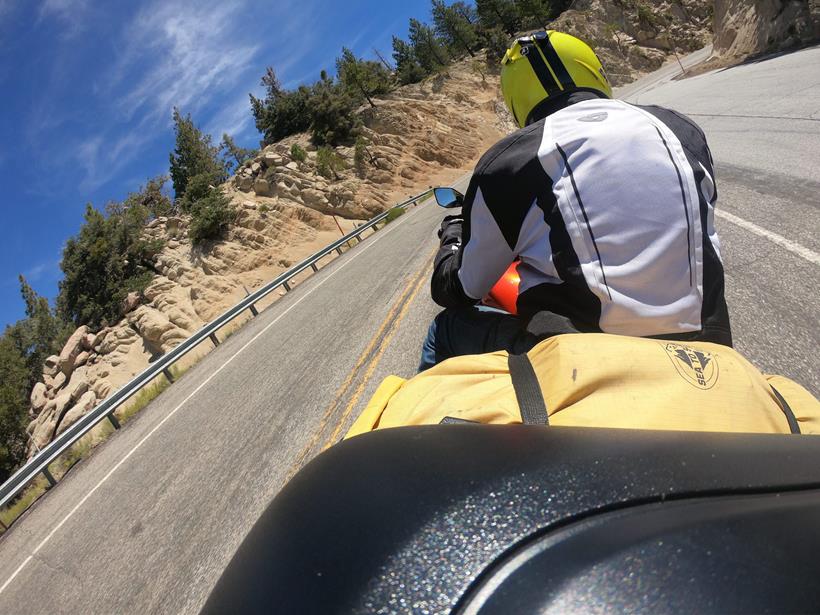 Simon Weir riding in California