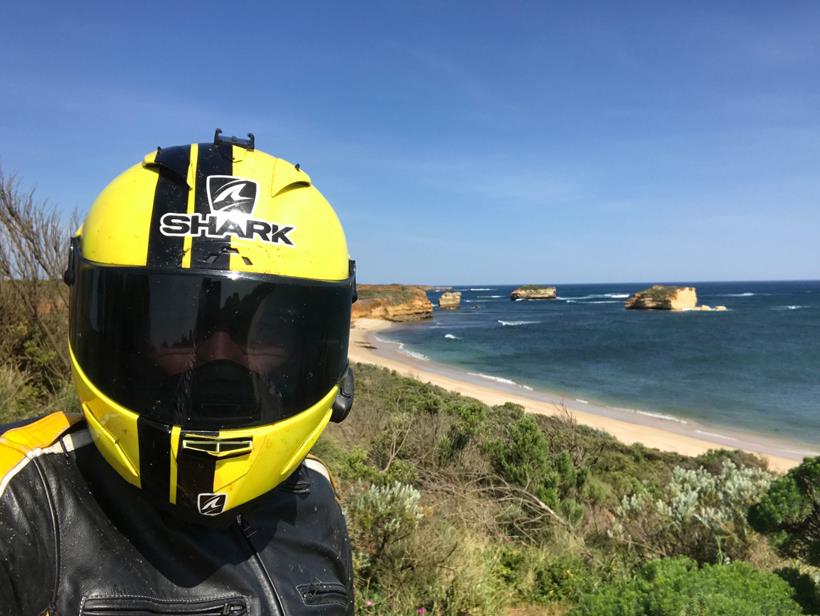 A selfie on the Great Ocean Road