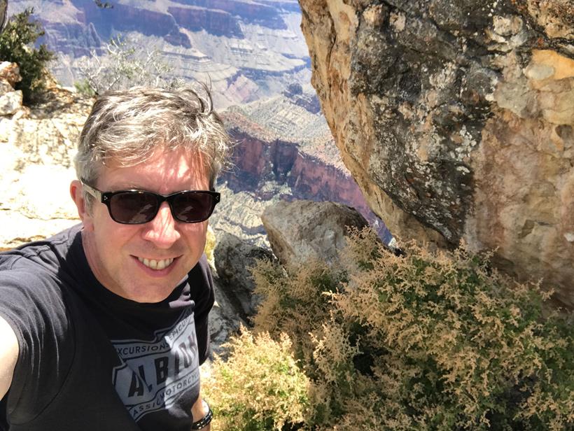 A selfie at the Grand Canyon