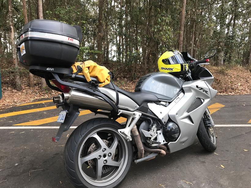 The Honda VFR800 VTEC Simon has hired in Australia