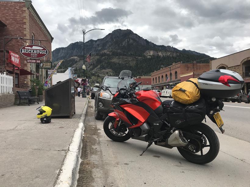 Simon's Kawasaki Z1000SX in Ouray