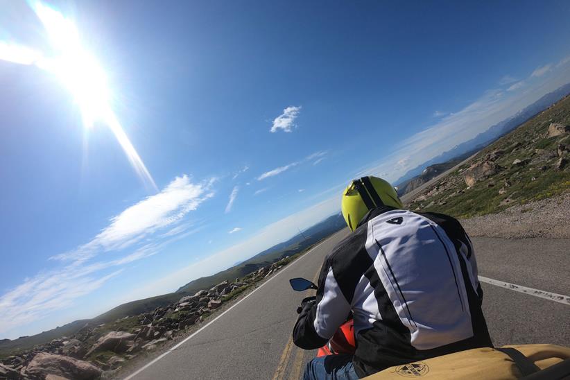 Riding shot on Beartooth Pass