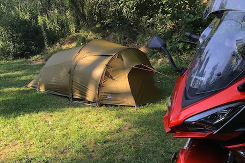 Camping with Simon and his Kawasaki Z1000SX