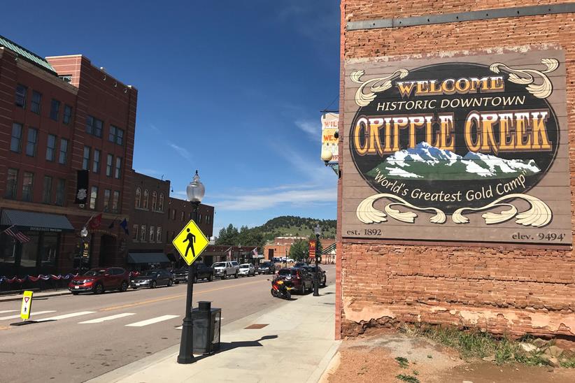 The sign outside Cripple Creek