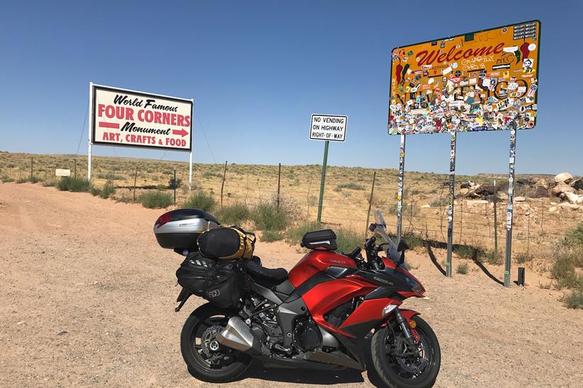 The Kawasaki Z1000SX at Four Corners