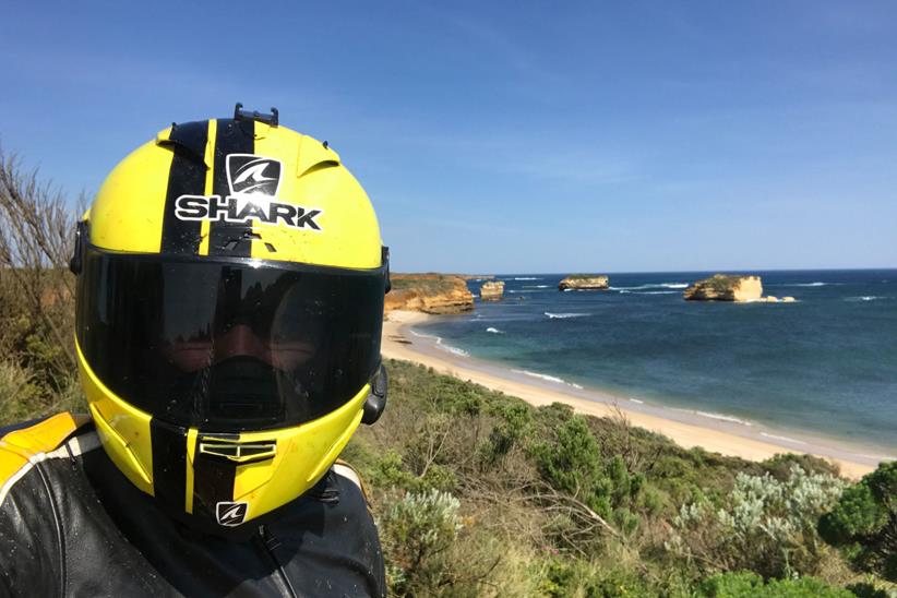 A selfie on the Great Ocean Road