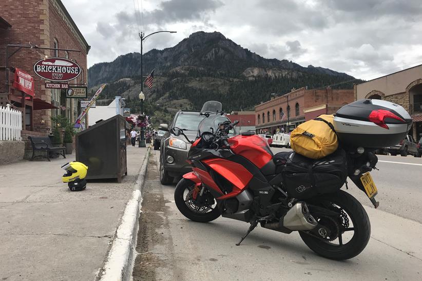 Simon's Kawasaki Z1000SX in Ouray