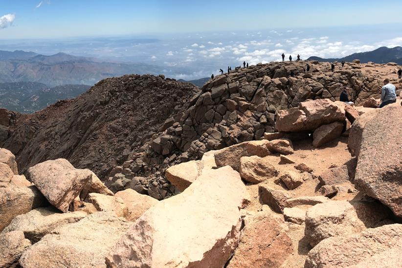 The spectacular view from Pikes Peak