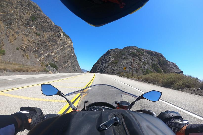 On board Simon's Kawasaki Z1000SX