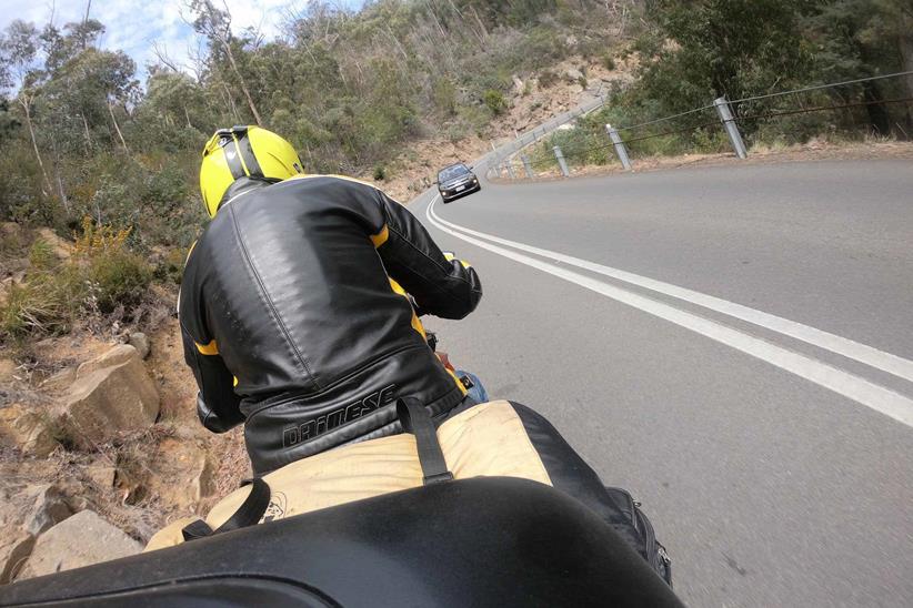 Riding St Marys Pass in Tasmania