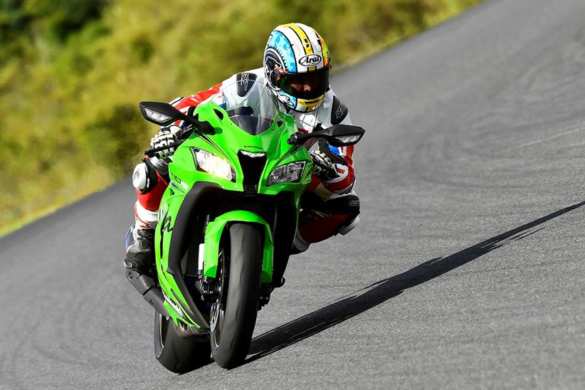 On track on the Kawasaki ZX-10R