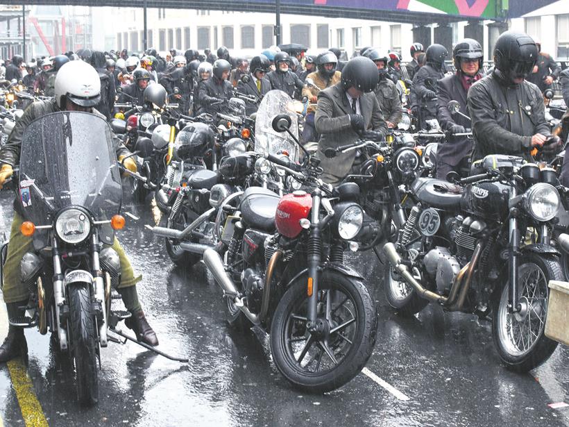 Rain on the 2019 Distinguished Gentleman's Ride